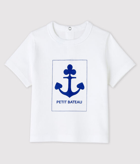 Camiseta para bebé niño blanco ECUME