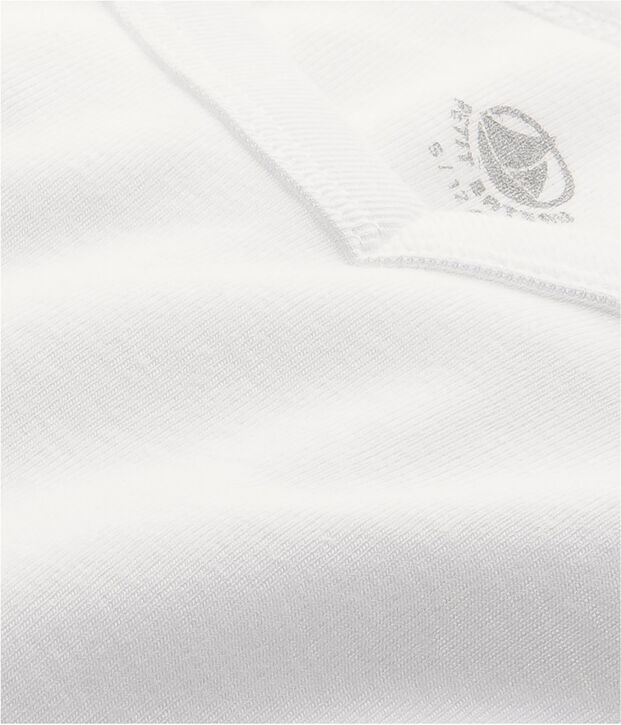 Camiseta de manga corta ic&oacute;nica para hombre blanco