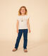 Camiseta de punto flameado para niña