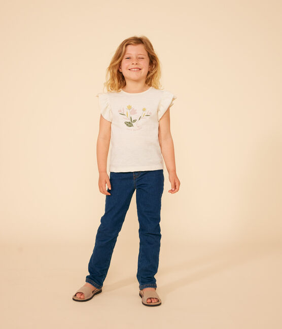 Camiseta de punto flameado para niña crudo AVALANCHE