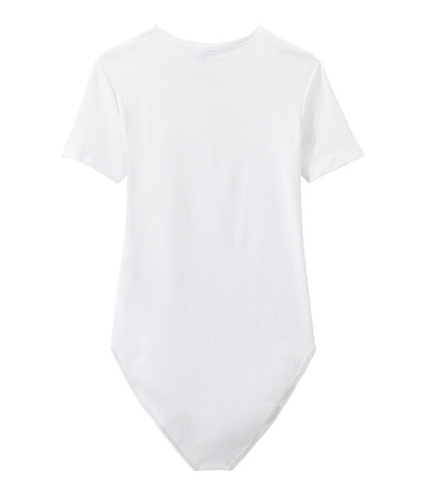 Body ic&oacute;nico de algod&oacute;n para mujer blanco