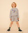 Sudadera de muletón para niño gris CHATON CHINE