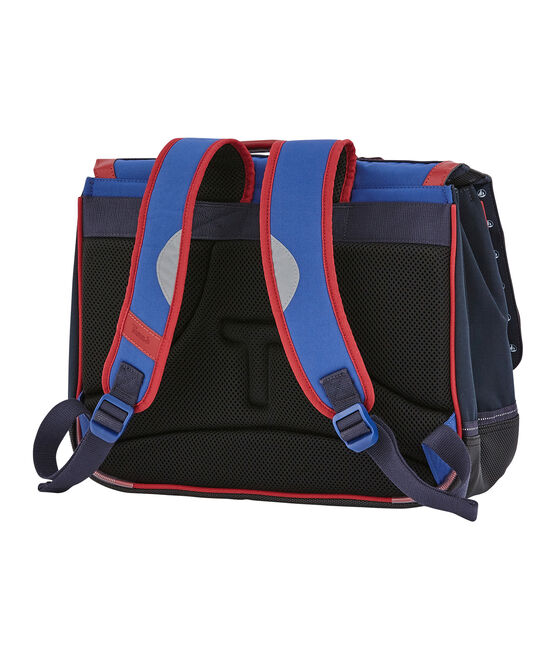 Mochila Petit Bateau x Tann's azul SMOKING/rojo TERKUIT/ MARSHMALLOW