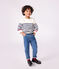 Jersey infantil de lana y algodón a rayas azul MARSHMALLOW/ SOIR