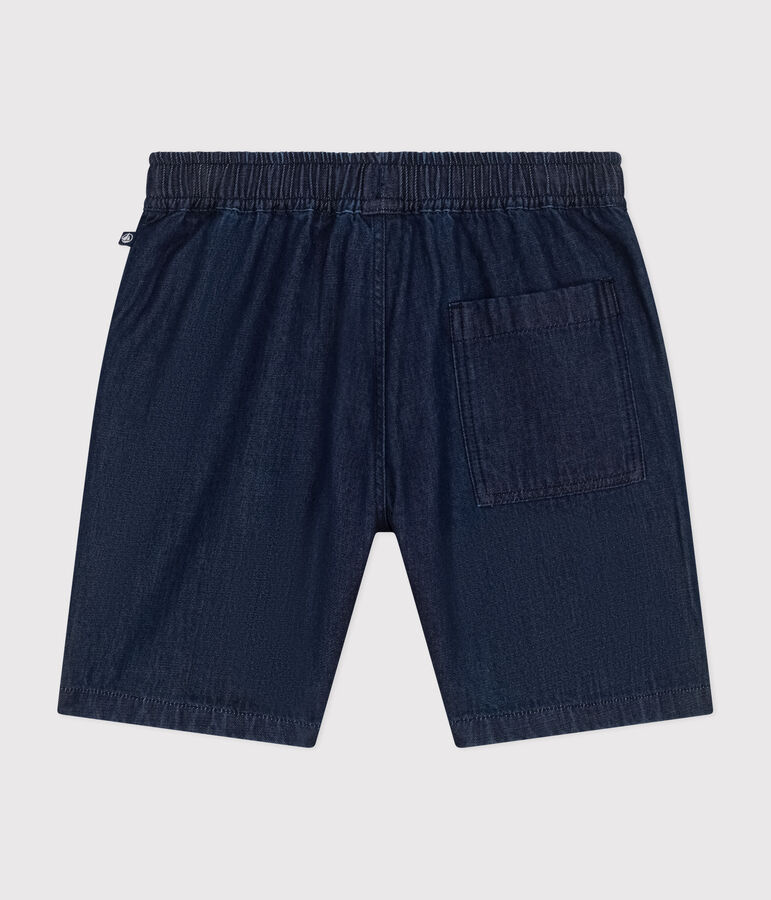 Shorts de tejido vaquero ligero para ni&ntilde;a azul