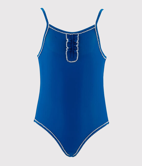 Traje de baño 1 pieza para niña azul RIYADH
