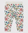 Pantalón acolchado de bebé. blanco MARSHMALLOW/blanco MULTICO