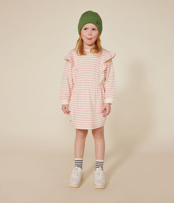 Vestido de manga larga de túbico para niña rosa AVALANCHE/ ROSELINE