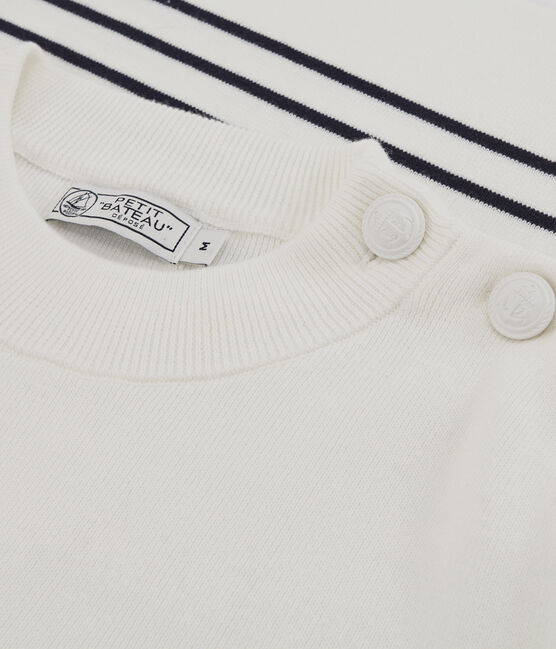 Jersey marinero de hombre blanco MARSHMALLOW/azul SMOKING