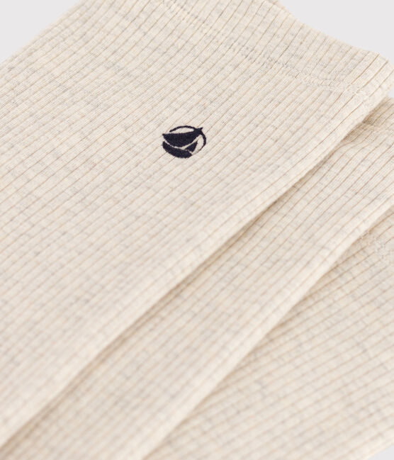 «Leggings» de algodón de niña beige MONTELIMAR CHINE