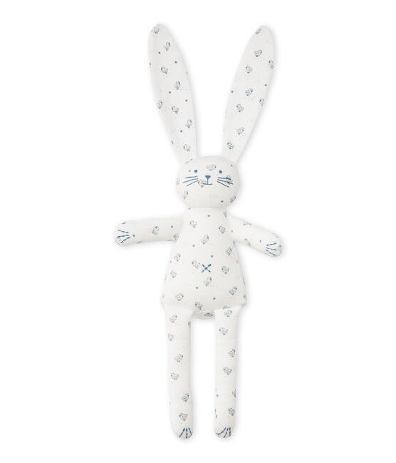 Doudou lapin bébé mixte imprimé blanco LAIT/blanco MULTICO