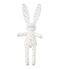 Doudou lapin bébé mixte imprimé blanco LAIT/blanco MULTICO