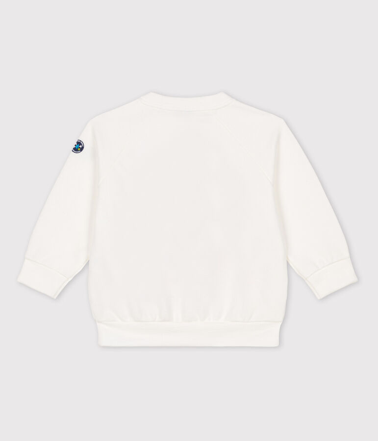 Sudadera Beb&eacute; Petit Bateau x Water Family blanco MARSHMALLOW