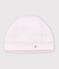 Bonnet b&eacute;b&eacute; en coton uni BARELY