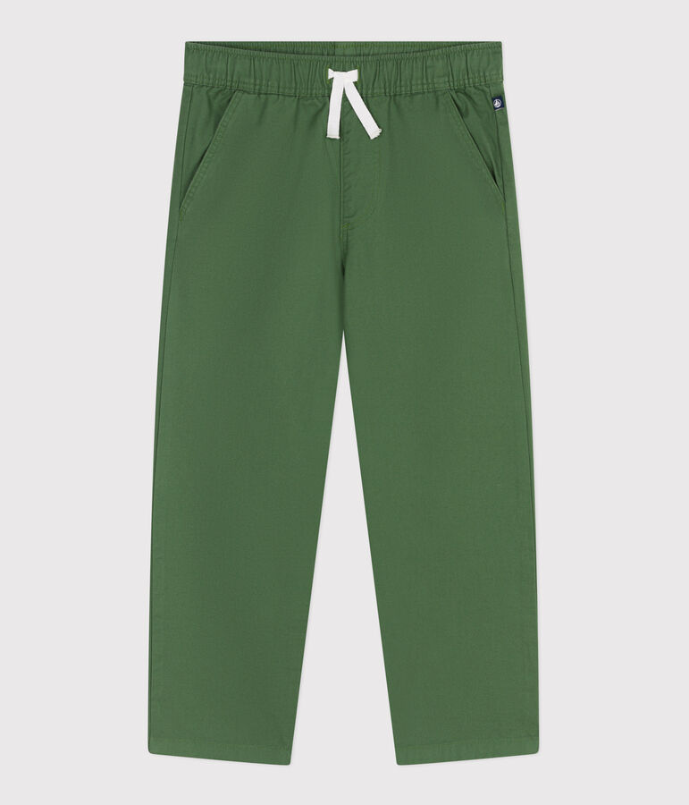 Pantal&oacute;n infantil de algod&oacute;n verde