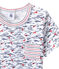 Pijama corto estampado y rayado para niño blanco ECUME/azul SMOKING/ MULTICO