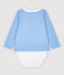 Body camisa con cuello de bebé niño azul JASMIN