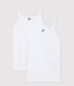 Lote de 2 camisetas de tirantes blancas de chica