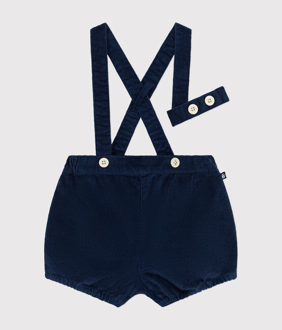 Short de terciopelo con tirantes para bebé CREPUSCULE