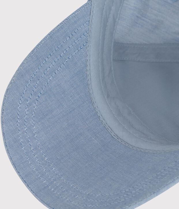 Sombrero en denim claro Petit Bateau para beb&eacute; azul