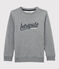 Sudadera de muletón de niño gris SUBWAY CHINE