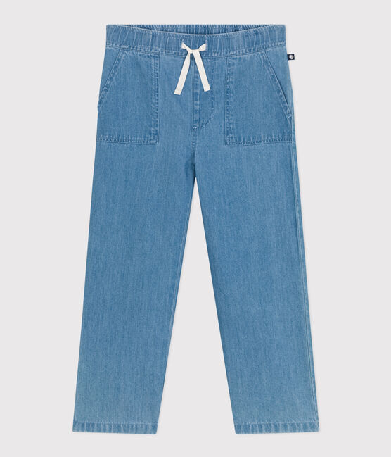 Pantalón vaquero recto ligero para niño azul DENIM CLAIR