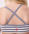Bikini infantil a rayas blanco MARSHMALLOW/azul MEDIEVAL