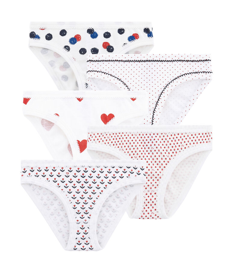 Lote de 5 braguitas para ni&ntilde;a multicolor