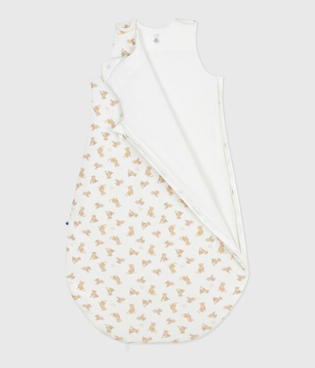 Saco de terciopelo para beb&eacute; con estampado de leopardo TOG 3 blanco/multicolor