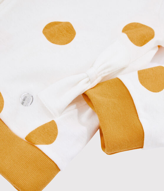 Sudadera con capucha para niña blanco MARSHMALLOW/amarillo BOUDOR