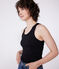Camiseta sin mangas Iconique de algodón para mujer negro BLACK