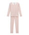 Piajama para niña corte ajustado blanco MARSHMALLOW/blanco MULTICO