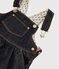 Vestido vaquero tipo peto para bebé niña azul JEAN