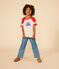 Camiseta estampada de punto para niño rojo AVALANCHE/ AURORA