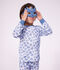 Pijama tipo disfraz infantil de algod&oacute;n de drag&oacute;n azul/azul