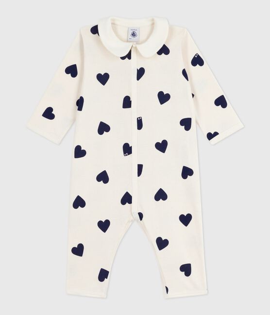 Pijama sin pies de algodón estampado para bebé azul MILK/ SOIR