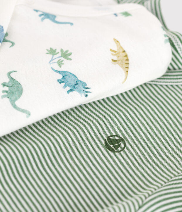 Juego de 2 pijamas de algod&oacute;n estampado para beb&eacute; multicolor