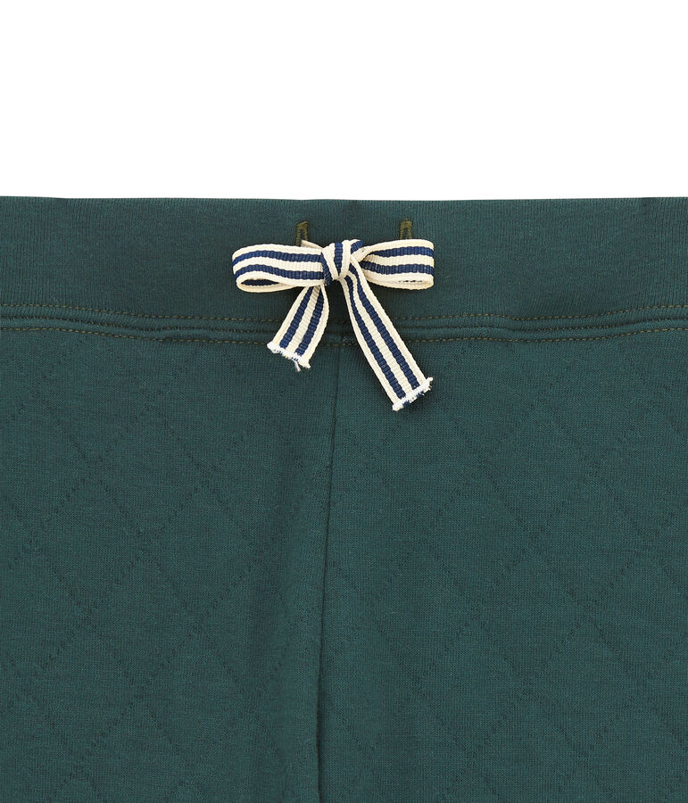 Pantal&oacute;n para ni&ntilde;o en t&uacute;bico acolchado verde