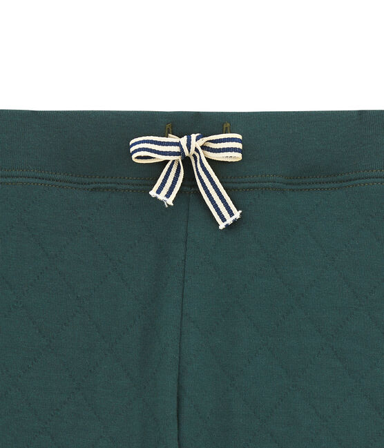 Pantalón para niño en túbico acolchado verde SHERWOOD
