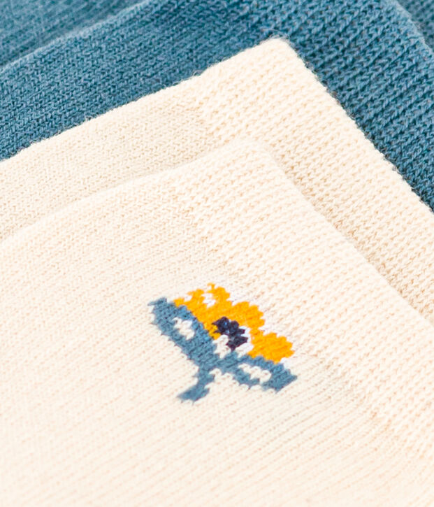 Juego de 2 pares de calcetines con flores de beb&eacute; multicolor
