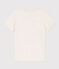 Camiseta de algodón de manga corta para niña beige MONTELIMAR CHINE