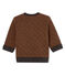 udadera Sde tela túbica de pata de gallo para bebé niño negro CITY/marron COCOA