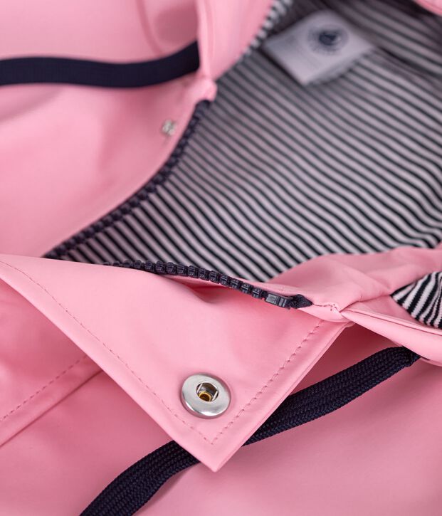 Chubasquero ic&oacute;nico unisex rosa