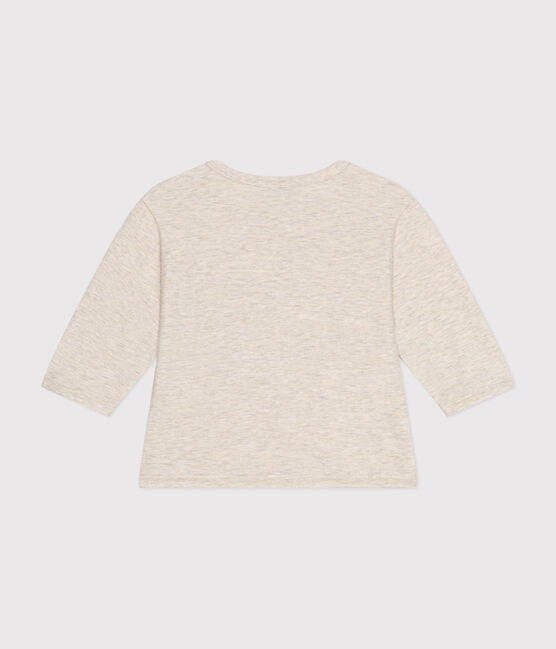 Camiseta de manga larga de punto fino para bebé beige MONTELIMAR CHINE