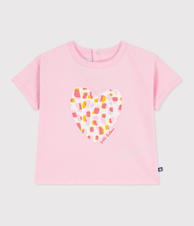 Camiseta de algod&oacute;n de manga corta con estampado de flor para beb&eacute; MARQUISE