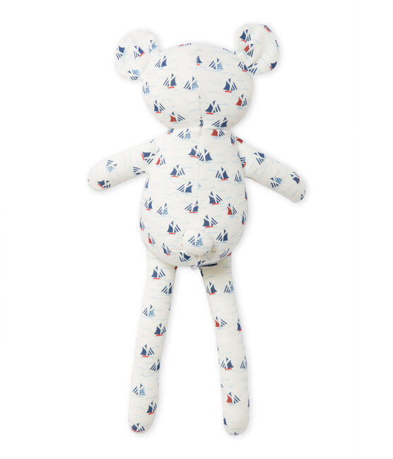 Doudou estampado para bebé niño blanco LAIT/blanco MULTICO