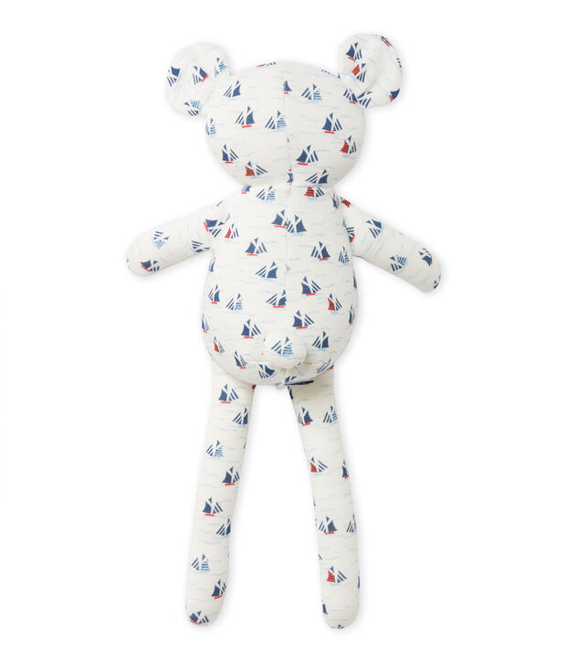 Doudou estampado para beb&eacute; ni&ntilde;o blanco/multicolor