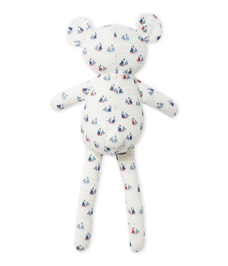 Doudou estampado para beb&eacute; ni&ntilde;o blanco/multicolor