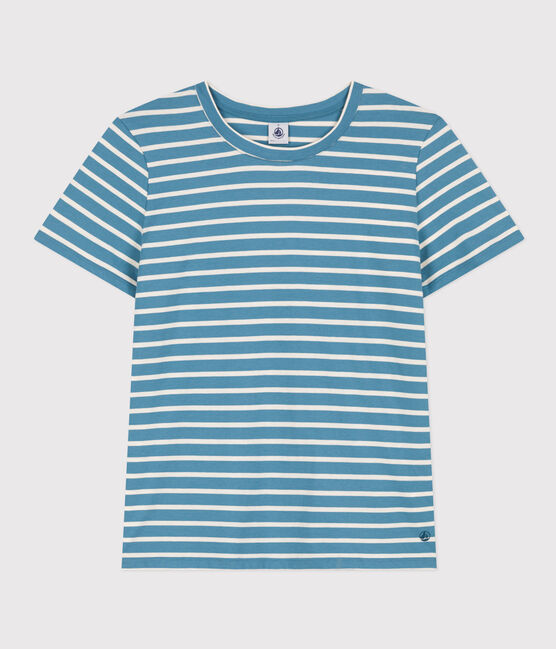 Camiseta LA RECTA de algodón con cuello redondo para mujer POLOCHON/ AVALANCHE