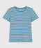 Camiseta LA RECTA de algodón con cuello redondo para mujer POLOCHON/ AVALANCHE